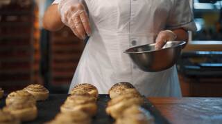 Person baking